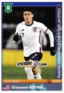 Sticker Giovanni Reyna - Road to FIFA World Cup Qatar 2022 n. 583 - Panini