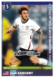 Sticker Josh Sargent - Road to FIFA World Cup Qatar 2022 n. 584 - Panini