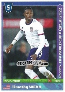 Sticker Timothy Weah - Road to FIFA World Cup Qatar 2022 n. 585 - Panini
