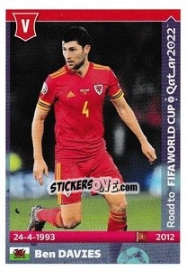 Sticker Ben Davies - Road to FIFA World Cup Qatar 2022 n. 587 - Panini
