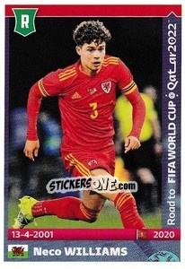 Sticker Neco Williams - Road to FIFA World Cup Qatar 2022 - Panini