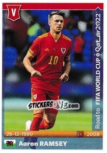 Sticker Aaron Ramsey - Road to FIFA World Cup Qatar 2022 - Panini