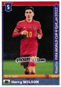 Sticker Harry Wilson - Road to FIFA World Cup Qatar 2022 - Panini