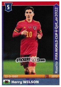 Figurina Harry Wilson - Road to FIFA World Cup Qatar 2022 - Panini