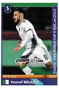 Sticker Youcef Belaili - Road to FIFA World Cup Qatar 2022 - Panini