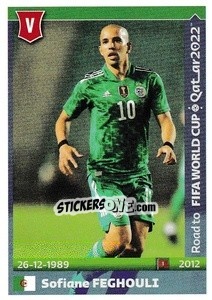 Sticker Sofiane Feghouli - Road to FIFA World Cup Qatar 2022 n. 14 - Panini