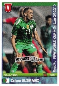 Sticker Islam Slimani - Road to FIFA World Cup Qatar 2022 n. 15 - Panini