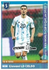 Sticker Giovani Lo Celso - Road to FIFA World Cup Qatar 2022 n. 24 - Panini