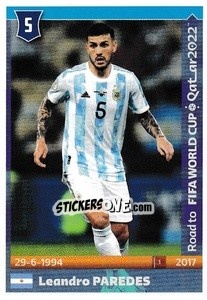 Sticker Leandro Paredes - Road to FIFA World Cup Qatar 2022 n. 25 - Panini