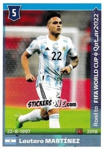 Figurina Lautaro Martinez - Road to FIFA World Cup Qatar 2022 - Panini