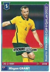 Sticker Rhyan Grant - Road to FIFA World Cup Qatar 2022 n. 33 - Panini