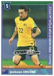 Cromo Jackson Irvine - Road to FIFA World Cup Qatar 2022 - Panini