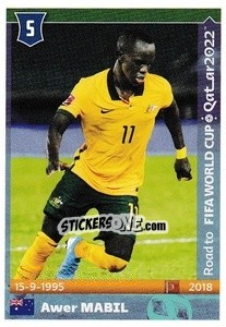 Sticker Awer Mabil - Road to FIFA World Cup Qatar 2022 n. 39 - Panini