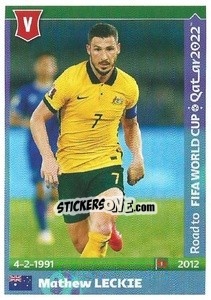 Sticker Mathew Leckie - Road to FIFA World Cup Qatar 2022 n. 44 - Panini