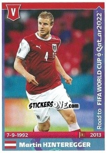 Sticker Martin Hinteregger - Road to FIFA World Cup Qatar 2022 n. 49 - Panini