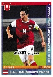 Sticker Julian Baumgartlinger - Road to FIFA World Cup Qatar 2022 n. 52 - Panini
