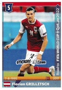 Figurina Florian Grillitsch - Road to FIFA World Cup Qatar 2022 - Panini