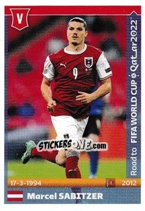 Sticker Marcel Sabitzer - Road to FIFA World Cup Qatar 2022 n. 56 - Panini