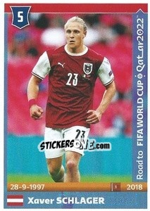 Sticker Xaver Schlager - Road to FIFA World Cup Qatar 2022 n. 57 - Panini