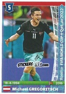 Sticker Michael Gregoritsch - Road to FIFA World Cup Qatar 2022 - Panini