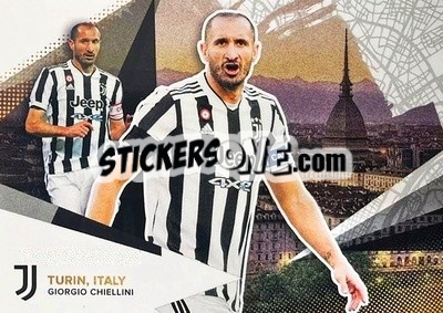 Sticker Giorgio Chiellini - Juventus 2021-2022 - Topps