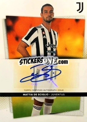 Sticker Mattia De Sciglio - Juventus 2021-2022 n. AU-MS - Topps