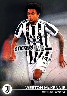 Sticker Weston McKennie - Juventus 2021-2022 n. 10 - Topps