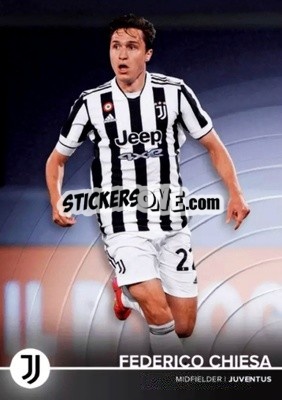 Sticker Federico Chiesa - Juventus 2021-2022 n. 12 - Topps