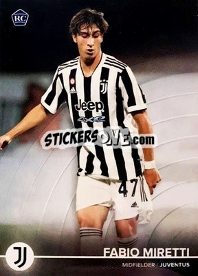 Sticker Fabio Miretti - Juventus 2021-2022 n. 17 - Topps