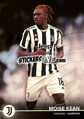 Sticker Moise Kean - Juventus 2021-2022 - Topps