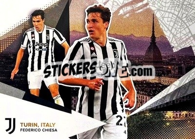 Figurina Federico Chiesa - Juventus 2021-2022 - Topps