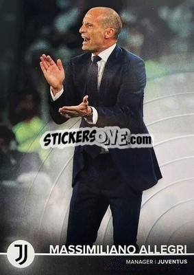 Sticker Massimiliano Allegri - Juventus 2021-2022 n. 50 - Topps