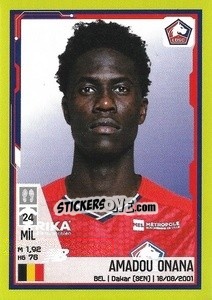 Cromo Amadou Onana - FOOT 2021-2022 - Panini