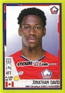 Sticker Jonathan David - FOOT 2021-2022 n. 139 - Panini