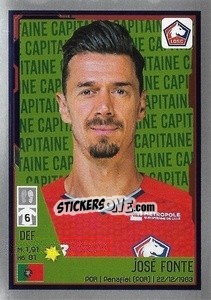 Sticker José Fonte (Capitaine) - FOOT 2021-2022 - Panini