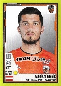 Sticker Adrian Grbic - FOOT 2021-2022 n. 164 - Panini