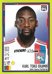 Cromo Karl Toko Ekambi - FOOT 2021-2022 - Panini