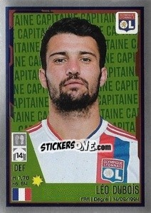 Sticker Léo Dubois (Capitaine) - FOOT 2021-2022 - Panini