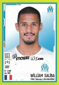 Figurina William Saliba - FOOT 2021-2022 - Panini