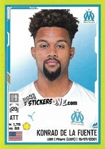 Sticker Konrad De La Fuente - FOOT 2021-2022 n. 210 - Panini