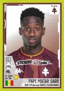 Figurina Pape Matar Sarr - FOOT 2021-2022 - Panini