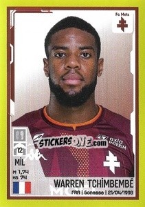 Sticker Warren Tchimbembé - FOOT 2021-2022 - Panini