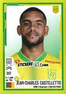 Sticker Jean-Charles Castelletto - FOOT 2021-2022 n. 294 - Panini