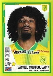 Figurina Samuel Moutoussamy - FOOT 2021-2022 - Panini