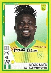 Sticker Moses Simon - FOOT 2021-2022 n. 305 - Panini