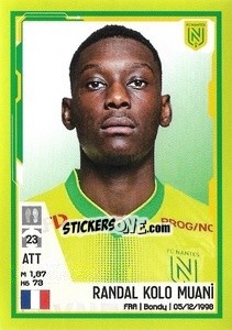 Sticker Randal Kolo Muani - FOOT 2021-2022 n. 309 - Panini