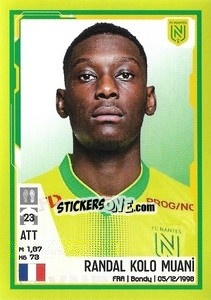 Cromo Randal Kolo Muani - FOOT 2021-2022 - Panini