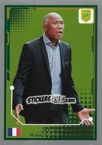 Sticker Antoine Kombouaré (Coach) - FOOT 2021-2022 - Panini