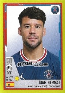 Sticker Juan Bernat - FOOT 2021-2022 n. 343 - Panini