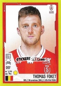 Cromo Thomas Foket - FOOT 2021-2022 - Panini